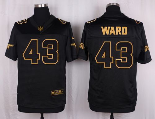 Nike Broncos #43 T.J. Ward Black Men's Stitched NFL Elite Pro Line Gold Collection Jersey