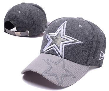 Cowboys Team Logo Heather Gray Adjustable Hat SD