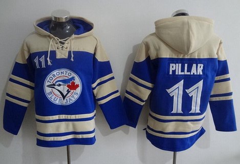 Men's Toronto Blue Jays #11 Kevin Pillar Blue Alternate MLB Hoodie