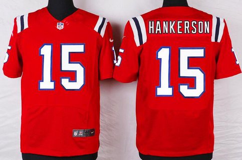 Men's New England Patriots #15 Leonard Hankerson Red Alternate NFL Nike Elite Jersey