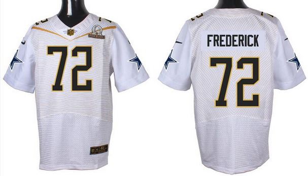 Men's Dallas Cowboys #72 Travis Frederick White 2016 Pro Bowl Nike Elite Jersey