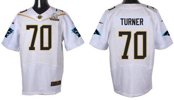 Men's Carolina Panthers #70 Trai Turner Black 2016 Pro Bowl Nike Elite Jersey