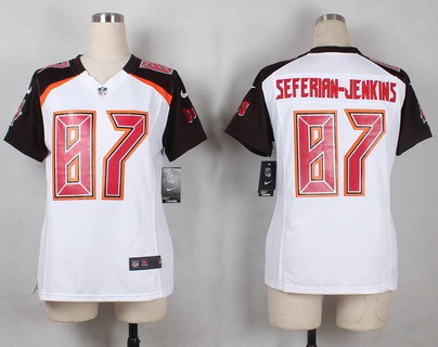 Women's Tampa Bay Buccaneers #87 Austin Seferian-Jenkins White Road NFL Nike Game Jersey