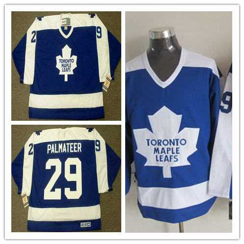 Toronto Maple Leafs #29 MIKE PALMATEER Blue 1978 CCM Vintage Throwback NHL Hockey Jersey