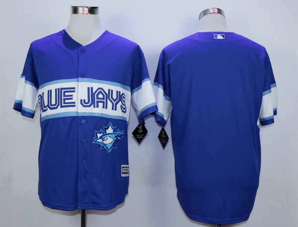 Men's Toronto Blue Jays Blank Blue New Cool Base Jersey