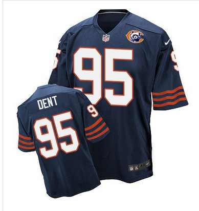 Nike Bears #95 Richard Dent Navy Blue Throwback Men's Stitched NFL Elite Jersey