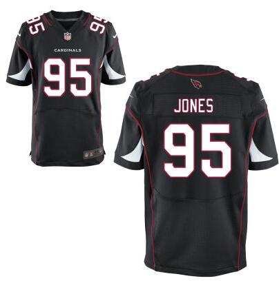 Men's Arizona Cardinals #95 Chandler Jones Black Alternate NFL Nike Elite Jersey