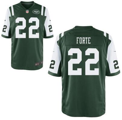 Men's New York Jets #22 Matt Forte Green Team Color NFL Nike Elite Jersey