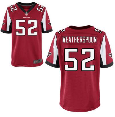 Men's Atlanta Falcons #52 Sean Weatherspoon Red Team Color NFL Nike Elite Jersey