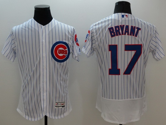 Men's Chicago Cubs #17 Kris Bryant White Flexbase 2016 MLB Player Jersey