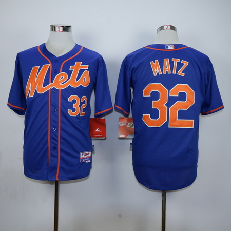 Men's New York Mets #32 Steven Matz Blue Cool Base Baseball Jersey