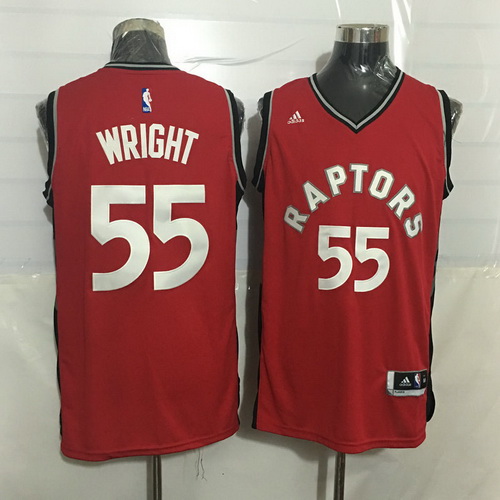 Men's Toronto Raptors #55 Delon Wright Red New NBA Rev 30 Swingman Jersey