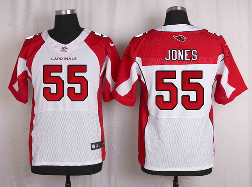 Men's Arizona Cardinals #55 Chandler Jones White Road NFL Nike Elite Jersey