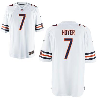 Men's Chicago Bears #7 Brian Hoyer White Road NFL Nike Elite Jersey