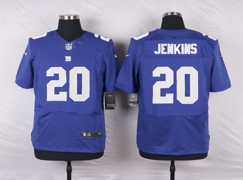 Men's New York Giants #20 Janoris Jenkins Royal Blue Team Color NFL Nike Elite Jersey