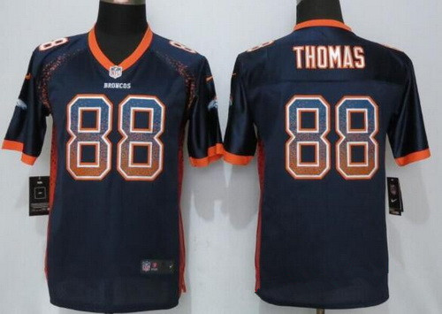 Youth Denver Broncos #88 Demaryius Thomas Navy Blue Drift Fashion Stitched Nike NFL Football Jersey