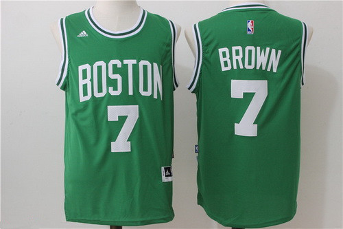 Men's Boston Celtics #7 Jaylen Brown Green Stitched NBA adidas Revolution 30 Swingman Jersey