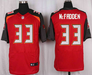 Men's Tampa Bay Buccaneers #33 Kimario McFadden Red Team Color NFL Nike Elite Jersey