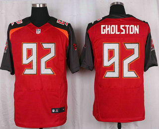 Men's Tampa Bay Buccaneers #92 William Gholston Red Team Color NFL Nike Elite Jersey