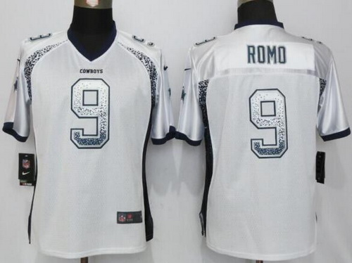 Women's Dallas Cowboys #9 Tony Romo White Drift Fashion NFL Nike Jersey