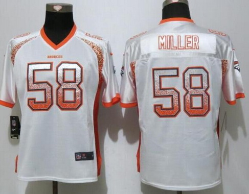 Women's Denver Broncos #58 Von Miller White Drift Fashion NFL Nike Jersey