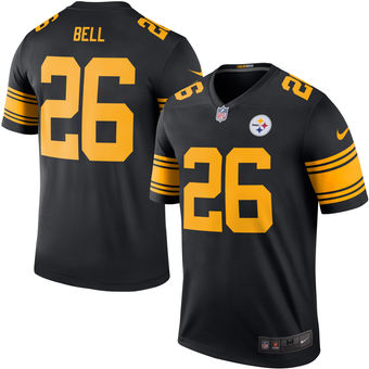 Men's Pittsburgh Steelers #26 Le'Veon Bell Nike Black Color Rush Legend Jersey