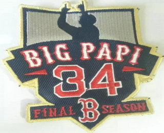 2016 Boston Red Sox 34 Big Papi Retirement Patch