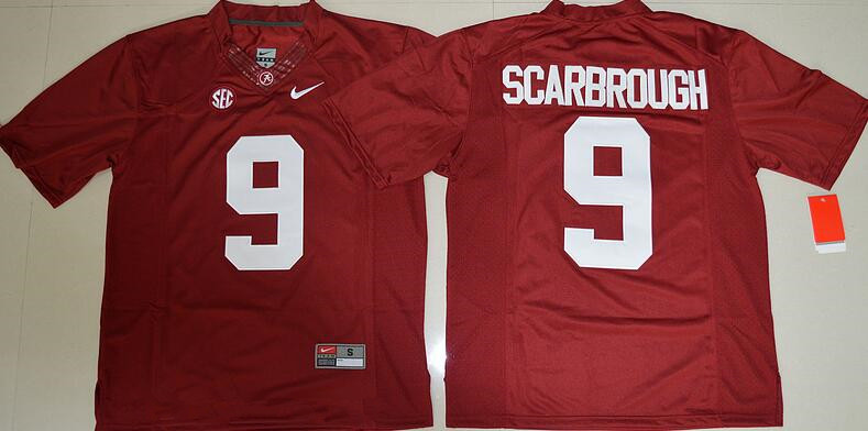 Men's Alabama Crimson Tide #9 Bo Scarbrough Red Limited Stitched College Football Nike NCAA Jersey