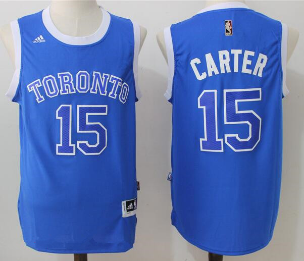 Men's Toronto Raptors #15 Vince Carter Blue Stitched 2017 NBA Adidas Revolution 30 Swingman Jersey