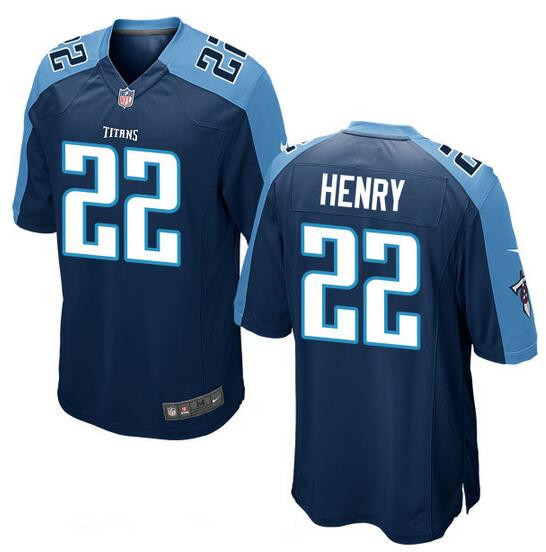 Youth Tennessee Titans #22 Derrick Henry Navy Blue Alternate Stitched NFL Nike Game Jersey