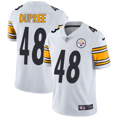 Youth Nike Steelers #48 Bud Dupree White Stitched NFL Vapor Untouchable Limite Jersey