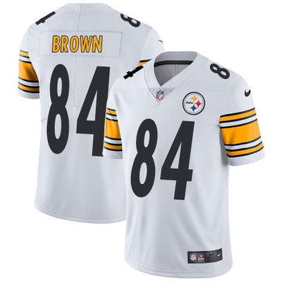 Youth Nike Steelers #84 Antonio Brown White Stitched NFL Vapor Untouchable Limited Jersey