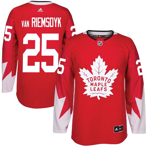 Adidas Toronto Maple Leafs #25 James Van Riemsdyk Red Team Canada Authentic Stitched NHL Jersey