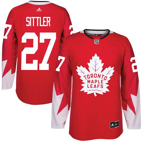 Adidas Toronto Maple Leafs #27 Darryl Sittler Red Team Canada Authentic Stitched NHL Jersey