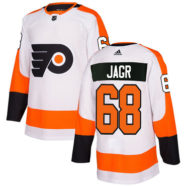 Adidas Philadelphia Flyers #68 Jaromir Jagr White Authentic Stitched NHL Jersey