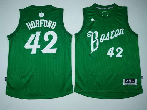 Men's Boston Celtics #42 Al Horford adidas Green 2016 Christmas Day Stitched NBA Swingman Jersey