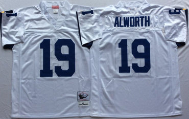 Chargers 19 Lance Alworth White Throwback Jersey