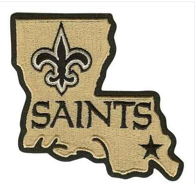 Stitched New Orleans Saints Louisiana State Logo Jersey Patch