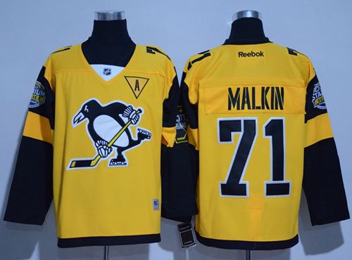 Penguins #71 Evgeni Malkin Gold 2017 Stadium Series Stitched  NHL Jersey