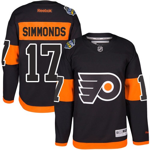 Flyers #17 Wayne Simmonds Black 2017 Stadium Series Stitched Youth NHL Jersey