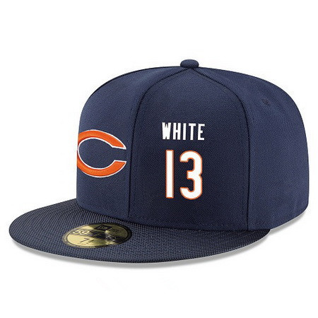 Chicago Bears #13 Kevin White Snapback Cap NFL Player Navy Blue with White Number Stitched Hat