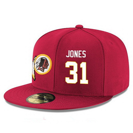 Washington Redskins #31 Matt Jones Snapback Cap NFL Player Red with White Number Stitched Hat