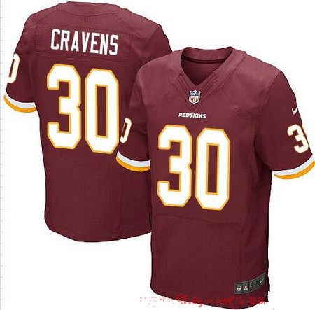 Men's Washington Redskins #30 Su'a Cravens Burgundy Red Team Color Stitched NFL Nike Elite Jersey