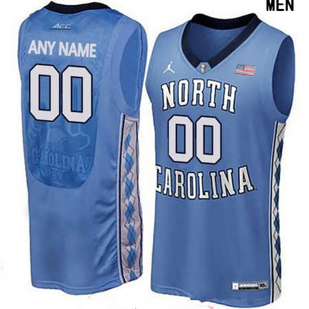 Women's North Carolina Tar Heels Custom Brand Jordan College Basketball Jersey - Light Blue