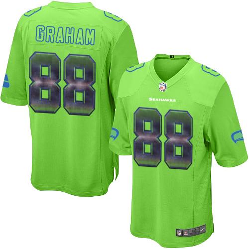 Nike Seahawks #88 Jimmy Graham Green Alternate Men's Stitched NFL Limited Strobe Jersey