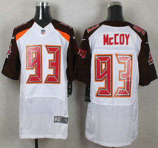 Men's Tampa Bay Buccaneers #93 Gerald McCoy White Road NFL Nike Elite Jersey