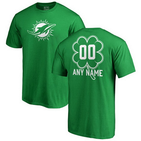 Miami Dolphins Pro Line by Fanatics Branded Custom Dubliner T-Shirt - Kelly Green