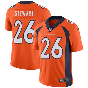 Nike Denver Broncos #26 Darian Stewart Orange Team Color Men's Stitched NFL Vapor Untouchable Limited Jersey