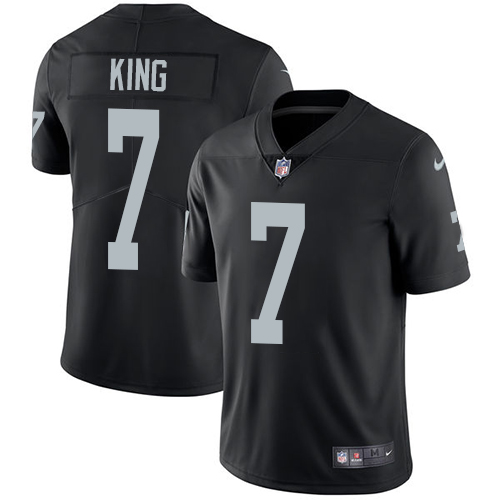 Nike Oakland Raiders #7 Marquette King Black Team Color Men's Stitched NFL Vapor Untouchable Limited Jersey