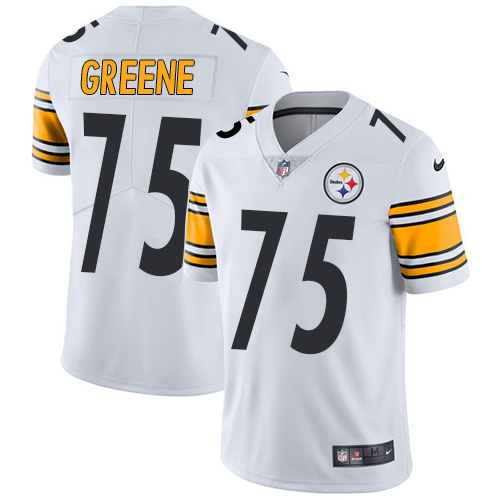 Nike Pittsburgh Steelers #75 Joe Greene White Men's Stitched NFL Vapor Untouchable Limited Jersey